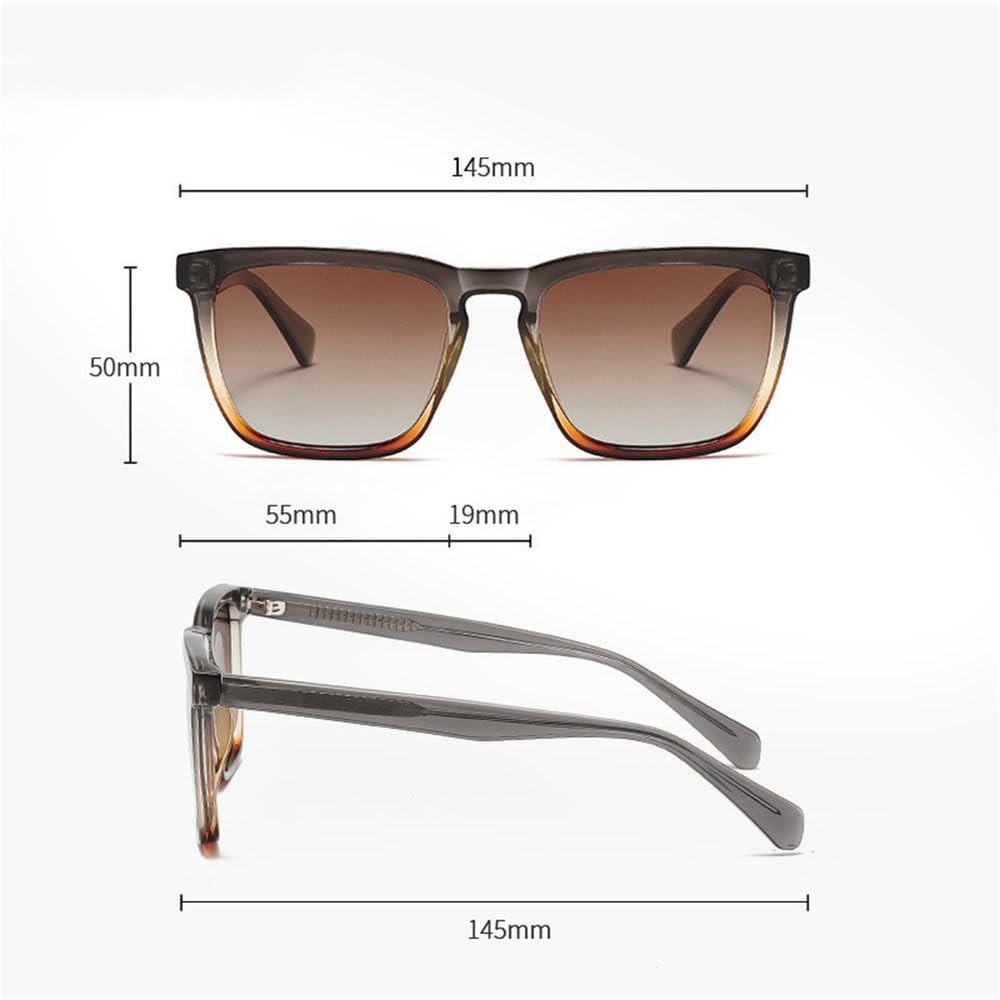 Occhiali da sole eleganti da donna e da uomo, polarizzati UV400, con montatura in acetato, occhiali da sole da campeggio, da esterno, per feste, occhiali da sole