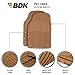 BDK ProLiner Original 3pc Heavy Duty Front & Rear Rubber Floor Mats for Car SUV Van & Truck, All Weather Protection Universal Fit