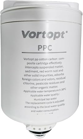 Vortopt PPC Replacement Filter for DR5-1000G RO System,6-12 Month Lifespan,CE Certified Impurity,Contaminant Removal.