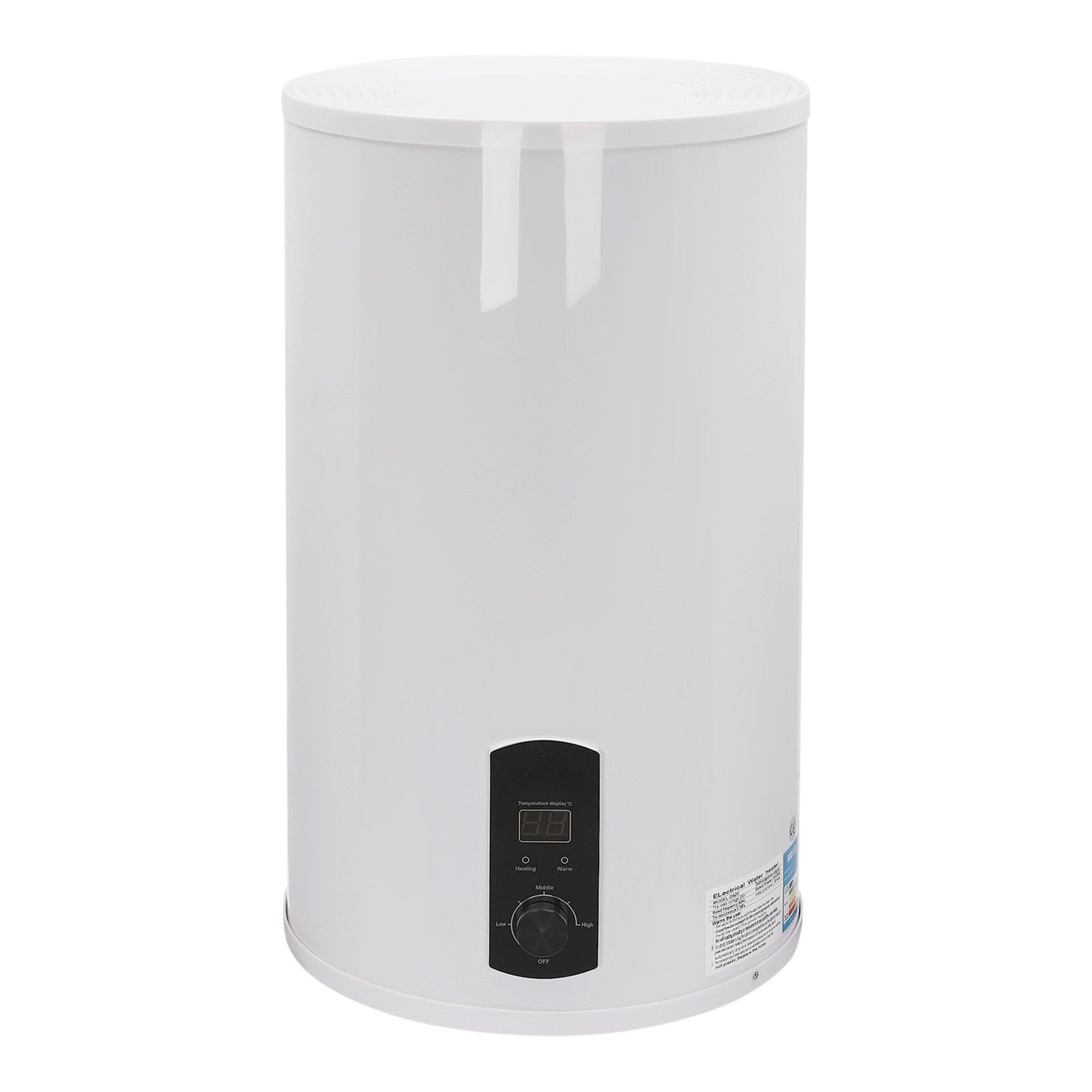 Podgrzewacz przepływowy, bojler elektryczny, pojemność 2000 W, szerokość ciepłej wody 120 l, pionowy zbiornik IPX4, 25-75°C, ze słuchawką prysznicową, do kuchni, toalet, salonów fryzjerskich, łazienki