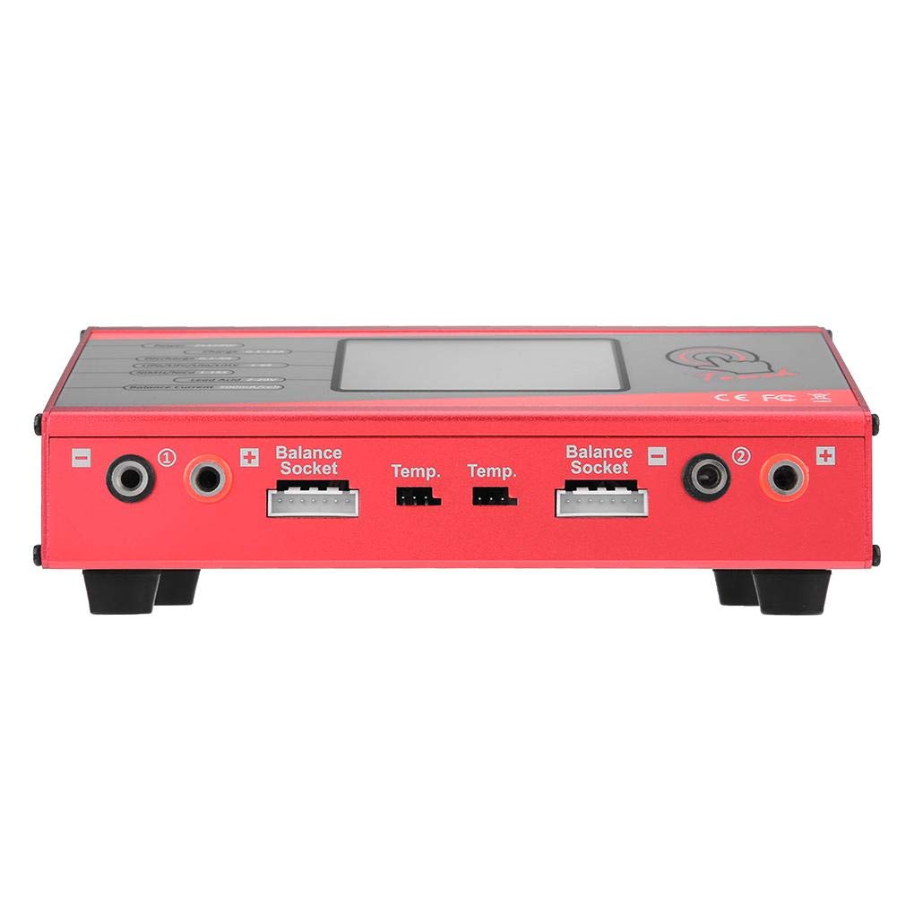 Cargador de batería RC con 2 enchufes Modelo de Control Remoto Accesorio Cargador Inteligente de batería Universal(EU Plug)