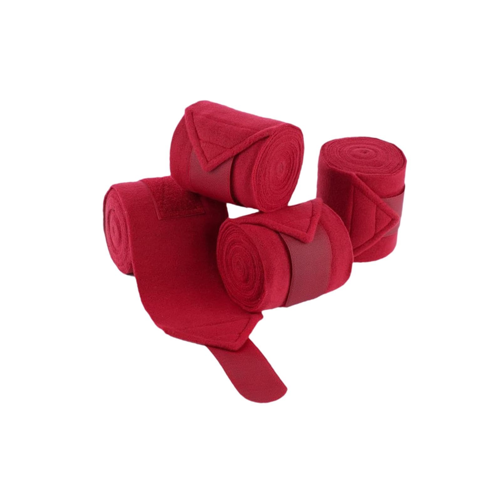 Set mit 4 Schutzbandagen für Arbeitspferdegliedmaßen, Fleece, für Sport Und Arbeitsaktivitäten.