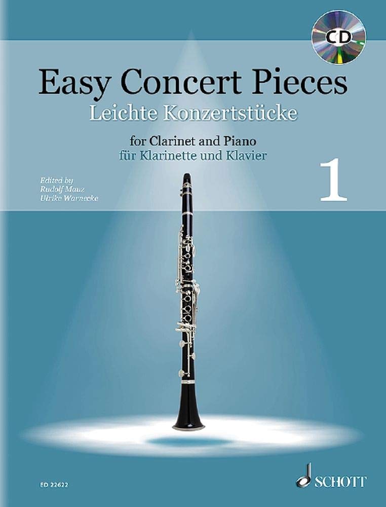 Leichte Konzertstücke: 25 Stücke aus 4 Jahrhunderten. Band 1. Klarinette und Klavier. (Easy Concert Pieces)
