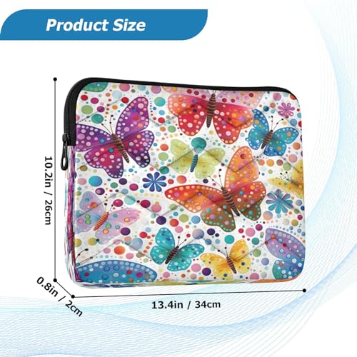 Funda portátil 13-14 pulgadas impermeable diseño mariposas miniatura 3