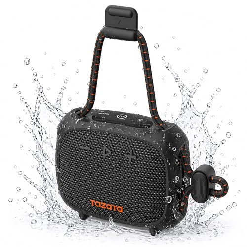TAZATA Bike Speaker, IPX7 Waterproof & Dustproof Portable...