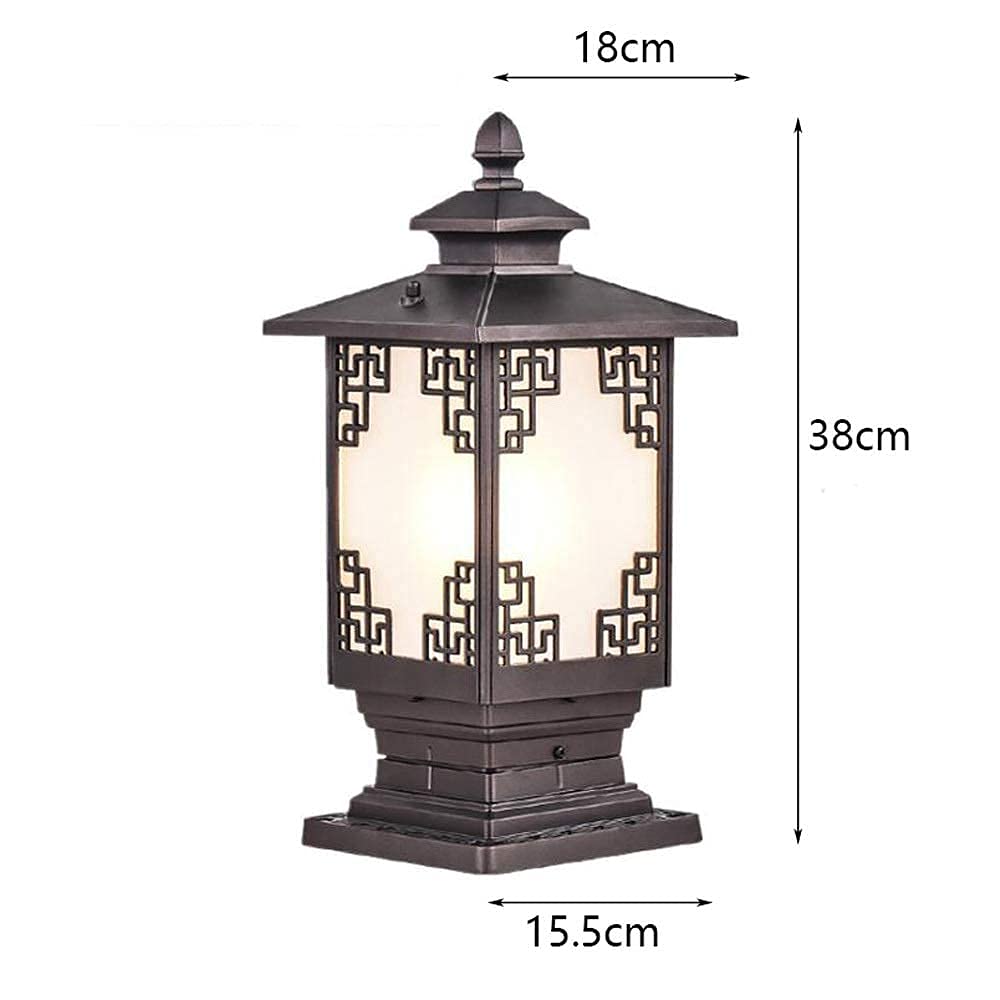 Neuheit Wandleuchte Außenzaun Stigma Türpfosten Lichter Villa Europäischen Stil Gartentür Wandleuchte Ip65 Wasserdicht Aluminium E27 Stigma Stehlampe Straßenlaterne Tischleuchte