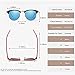 AEVOGUE Polarized Sunglasses For Women And Men Semi Rimless Frame Retro Sun Glasses AE0369 (Black)