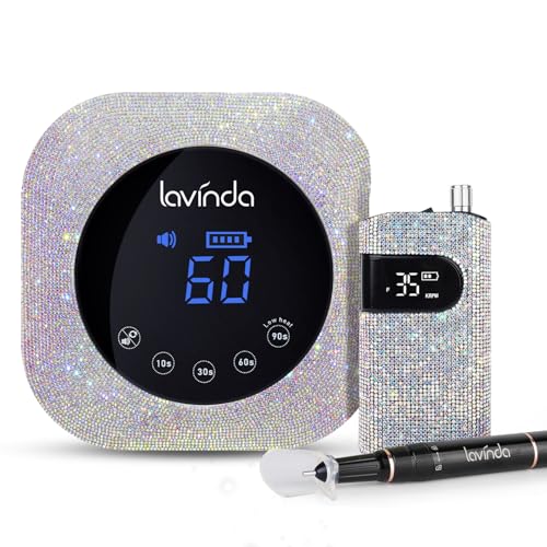 Lavinda Sparkle lámpara UV sin cable para uñas y taladro eléctrico miniatura 1