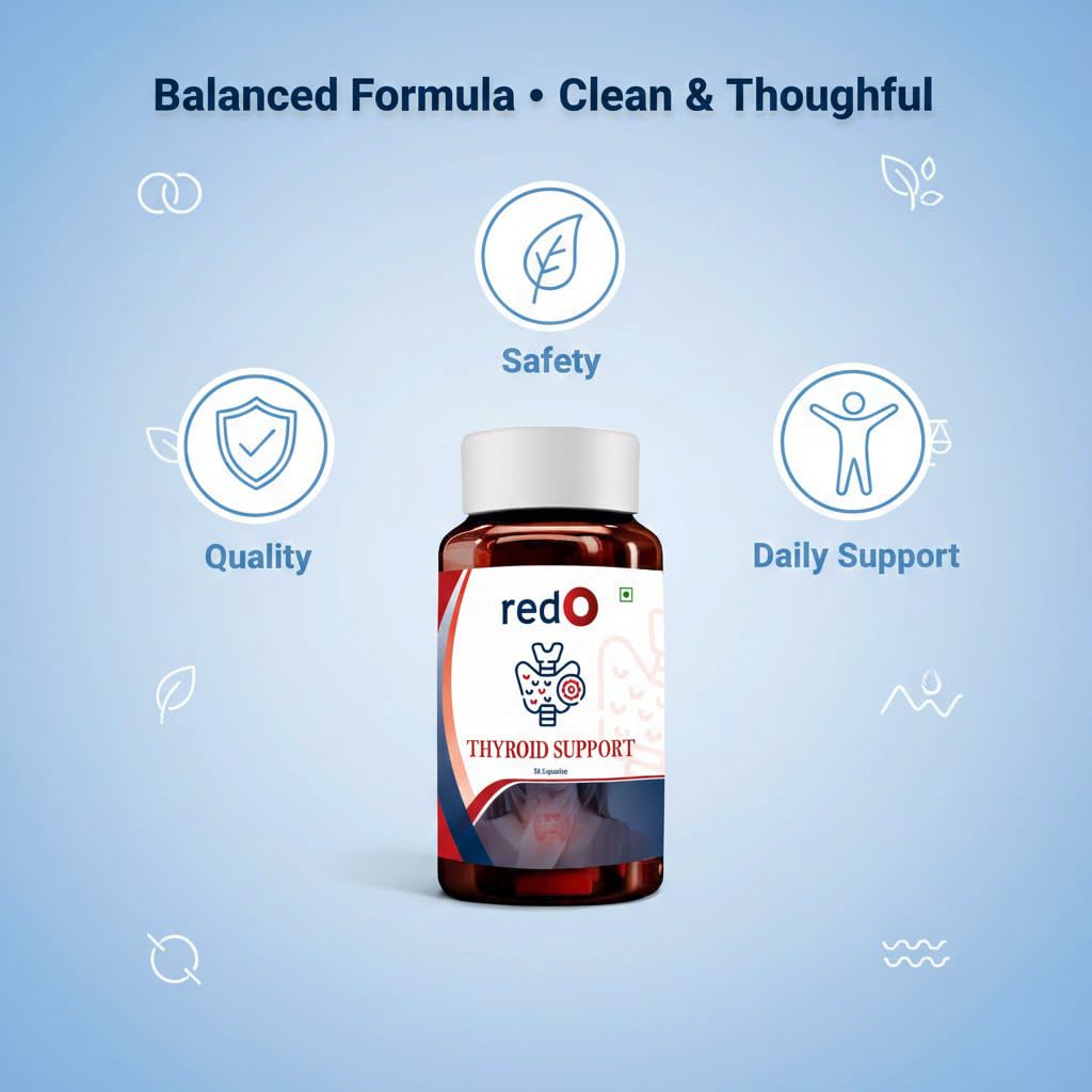 redO Thyroid Support With Kanchnar Extract | Regulated Tsh&Thyroid Hormones – T3 & T4 | Improved Metabolism & Energy | Weight Management | Pack of 60 Veg Capsules - Image 2 thumbnail
