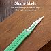 UKCOCO 10 piezas desechables de plástico cuchillo quirúrgico bisturí multifunción Scrapbooking artesanía...
