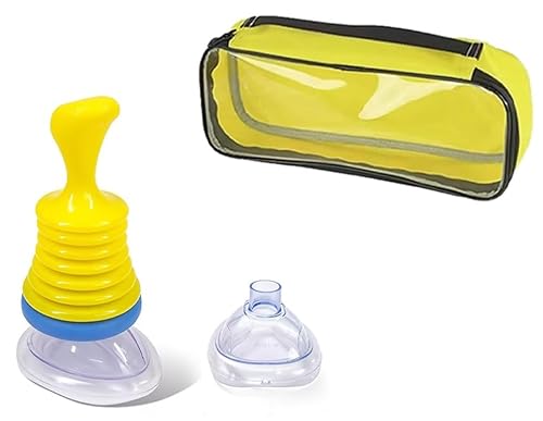 Blinxo喉詰まり 吸引 吸引器 喉詰まり 窒息吸引機 ライフパック 窒息の救助装置 ホームキット ポータブル吸引窒息防止救助装置 心肺蘇生装置 の救助のマスクが付いている救急の窒息装置 ポータブル気道吸引装置 大人用と子供用の2個セット 軽量 丈夫 持