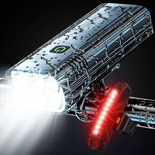 2026 Lumen Bike Lights,Super Bright 6 LED Rechargeable...