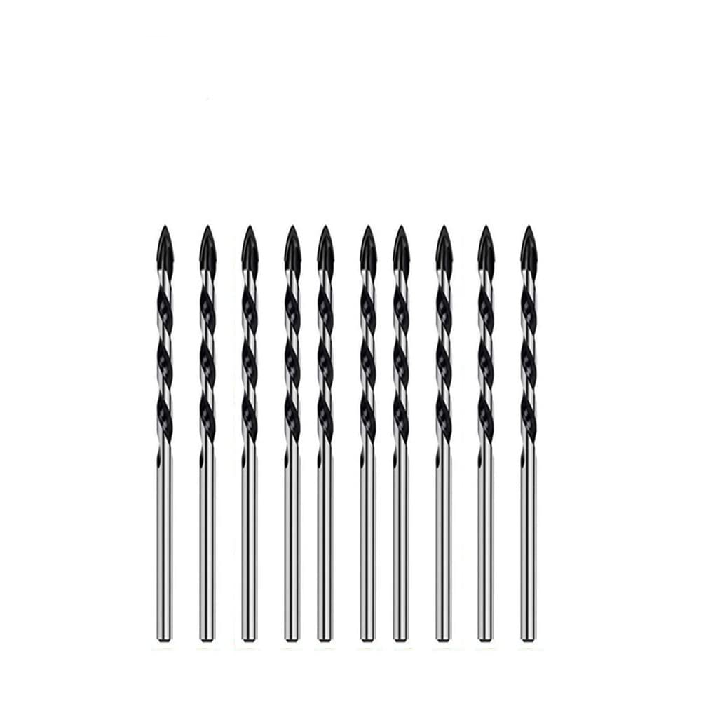 3-12mm trójkątne wiertła ze stopu metali ze stali wolframowej do porcelanowa płytka ceramiczna, beton, cegła, szkło, plastik i drewno, 10p 4mm