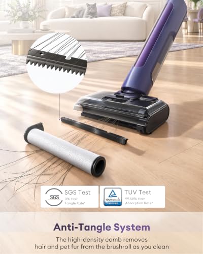 Ultenic Akku-Staubsauger-Kombination, Nass- und Trockensauger, Violett – Ansicht 5