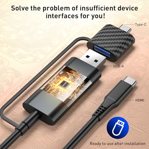 Unlock Your Potential S2 14'' Triple Monitor for Laptop Screen Extender, Dual Monitor 1080P HD, Plug & Play, Laptop Monitor Extender for 13-17'' Laptops, Compatible with All Laptops - Image 4