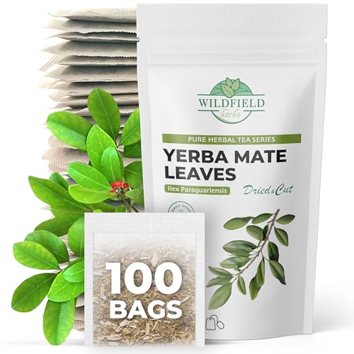 Image of 100 Bags Yerba Mate Tea Bag Herb Tea (Ilex Paraguariensis) - 100 Bags Hoja De Yerba Mate
