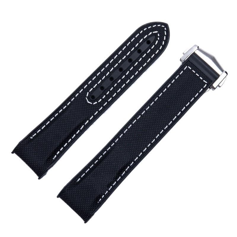 Bande de montre en caoutchouc nylon 8900 600 300 anti transpiration et souple
