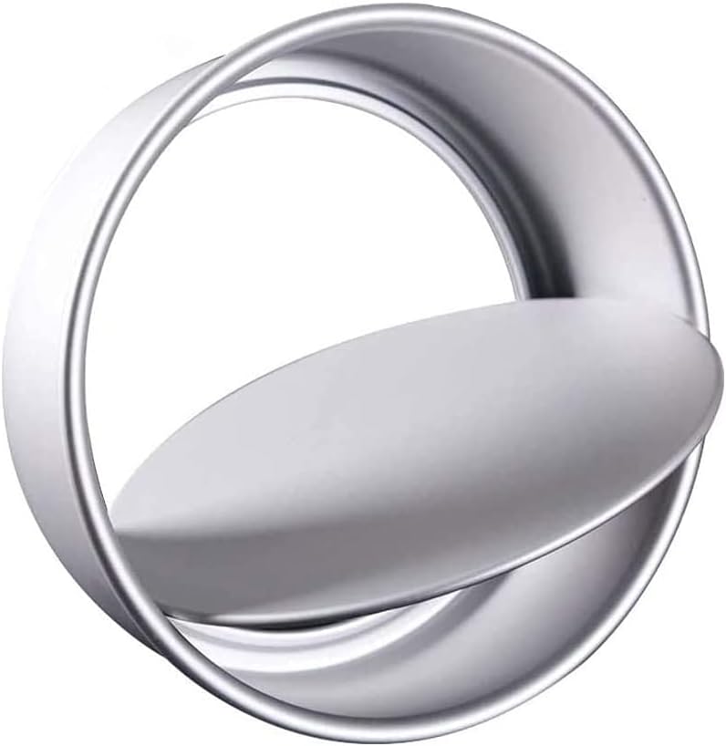 Arabest Round Cake Pans, Stainless Steel Deep Cake Baking Pan Removable Bottom, for Layer Cake Chiffon Cheesecake, Healthy Metal Cake Tin for Birthday Wedding Party(8 inch/20cm)