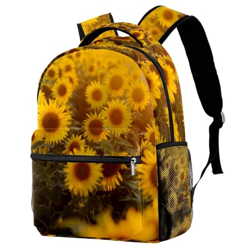 Sac à dos tournesol pour le lycée et les sorties décontractées