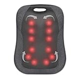 Heiztherapie – Das Massagekissen mit optionaler Wärmefunktion sorgt für wohltuende Wärme. Dieses Sitzmassagegerät ist mit einem Timer von 15 Minuten programmiert, um es für eine sichere Verwendung automatisch auszuschalten.