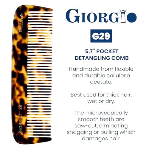 Peine de Bolsillo Fino Giorgio G29 para Hombre y Mujer miniatura 2