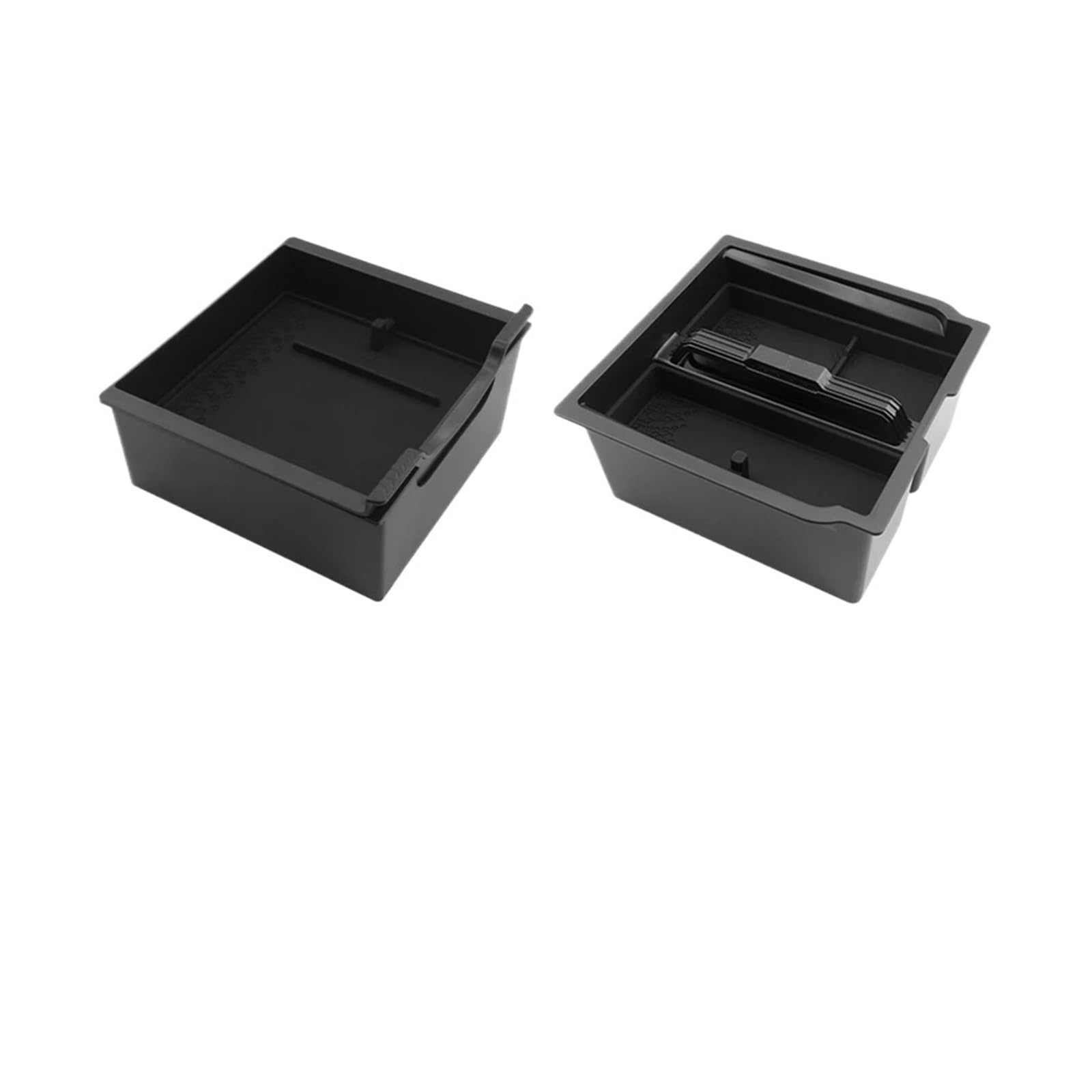 HIVZIVCCIK Armrest Storage Box For Tesla For Model Y For Juniper For Launch 2025 2026 ABS Double-layer Armrest Organizer Tray Center Console Storage Box Center Console Organizer Tray(3)