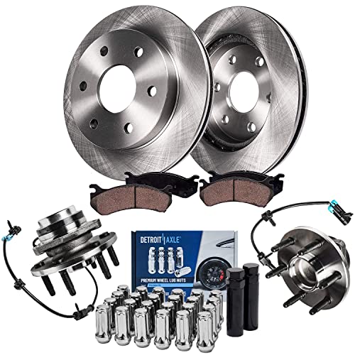 Image of Detroit Axle - 2WD Front Brake Kit for Silverado Sierra Yukon XL Suburban