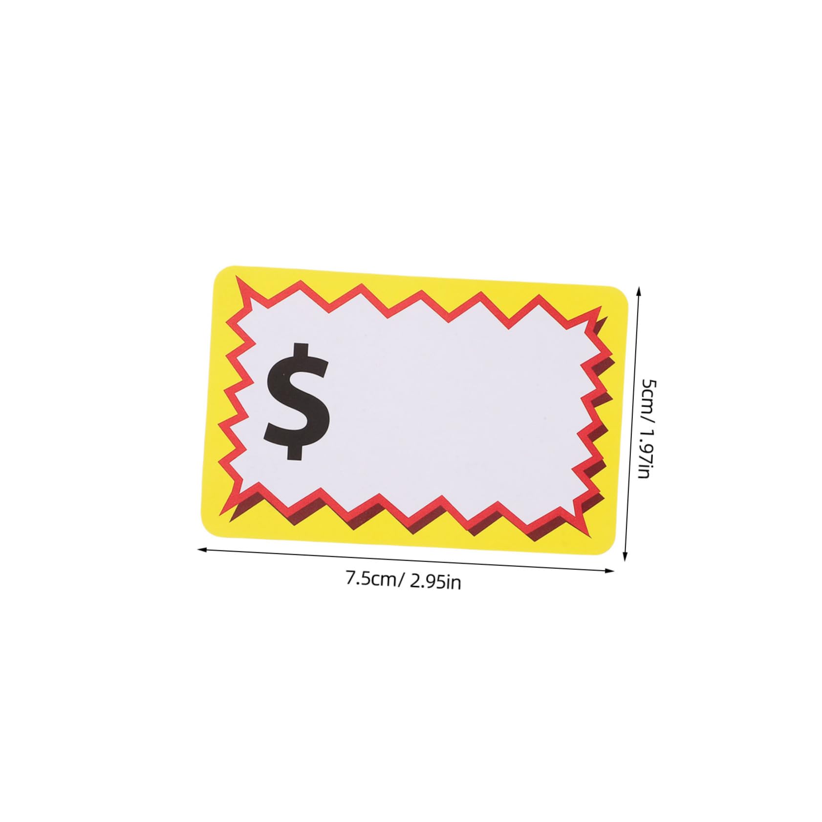 Housoutil Long-Lasting Pp Paper Garage Sale Stickers 15 Labels/Sheet Self-Adhesive Yard Sale Tags for Supplies