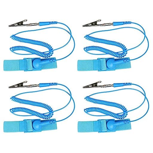 GTIWUNG 4 Pack Pulseras Antiestaticas, Munequera Antiestatica, Anti Estática ESD Muñeca Banda, Pulsera con Banda de Toma de Tierra, Evita la Acumulación de Electricidad Estática, Azul | Ya disponible en tu tienda friki favorita! En mundofriki.es!