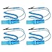 GTIWUNG 4 Pack Pulseras Antiestaticas, Munequera Antiestatica, Anti Estática ESD Muñeca Banda, Pulsera con Banda de Toma de Tierra, Evita la Acumulación de Electricidad Estática, Azul