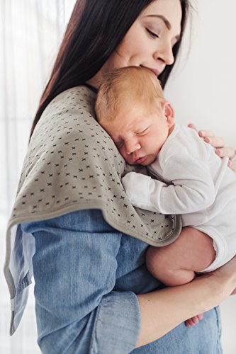 Copper Pearl Baby Burp Cloth Large 21''X10'' Size Premium Absorbent Triple Layer 3 Pack Gift Set “Alta #TOP6