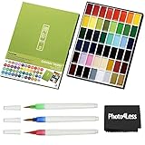 Zig Gansai Tambi - 48 Color Set + Brush Set + Cloth