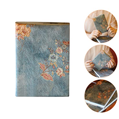 Operitacx Capa de livro de tecido com estampa floral, protetor de livro de tecido lavável para livro