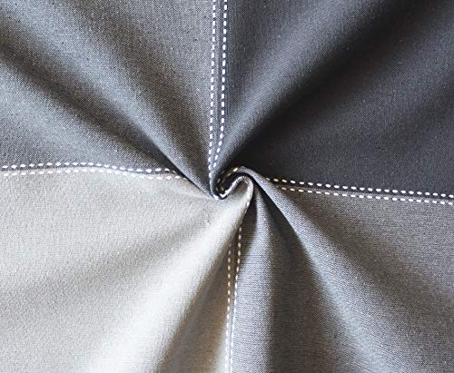 Image of AIRWILL 100% Cotton Square Table Cover for Dining Table | Premium Washable Table Cloth | Soft Durable Fabric for Home Kitchen Restaurant & Coffee Table (Grey, 4 Seater)