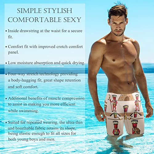 Jammers de natación para hombre 3XL bañador largo de resistencia multicolor estilo americano 3