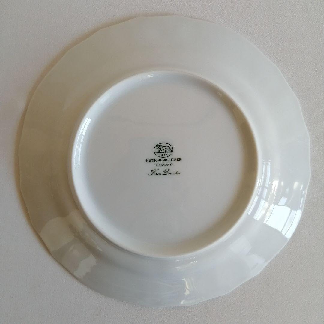 Amazon.co.jp: フッチェンロイター 20cm ドレスデン ホワイトプレート
