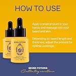 SEVEN POTIONS Natural Beard Oil for Men 1 FL OZ / 30ml — Fragrance Free & Unscented Beard Softener & Conditioner — Vegan Conditioning Oil That Helps Prevent Itch & Dandruff (Pure Equilibrium) - Image 3