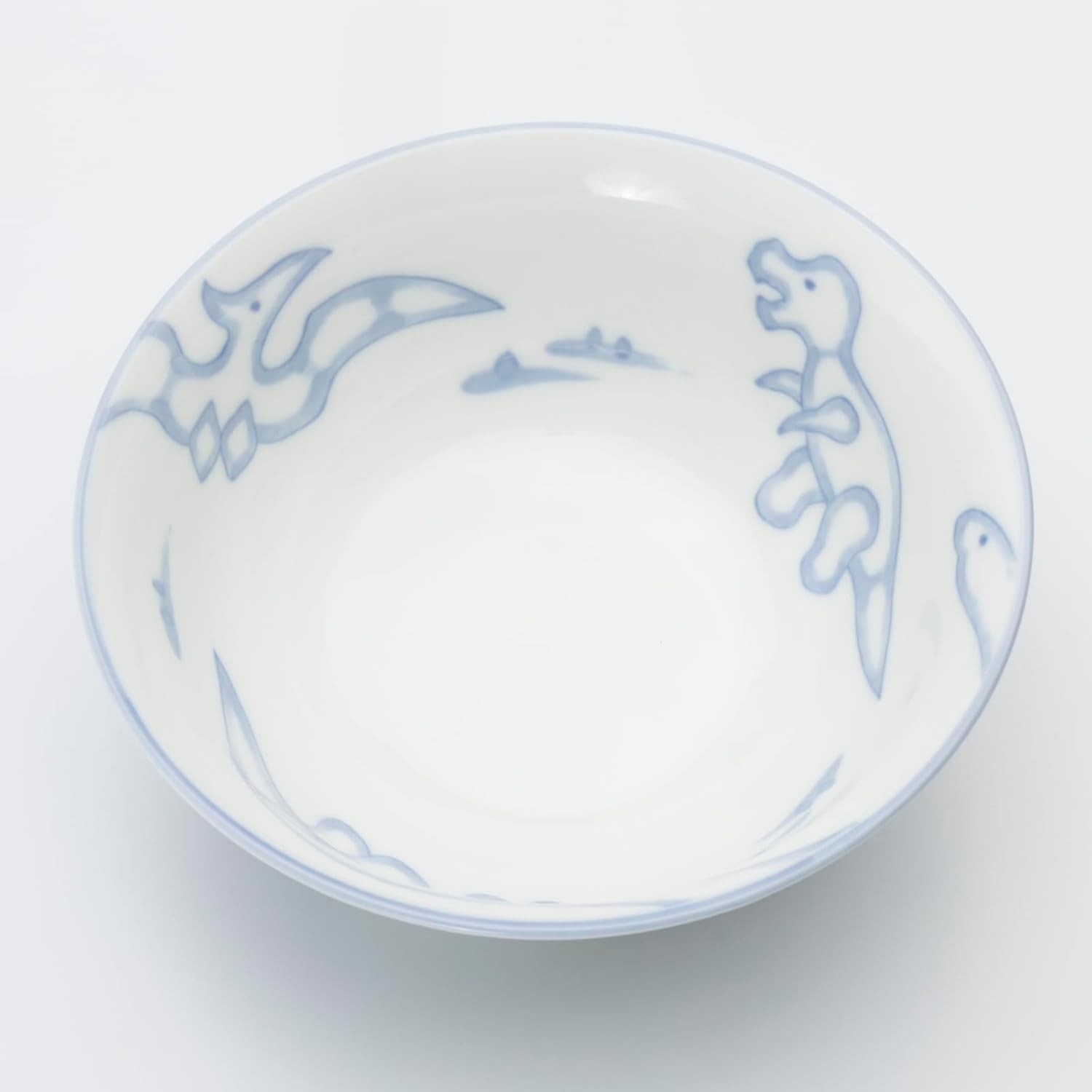 Mino Ware 133-62119 Children's Tableware, Ramen Bowl, Approx. 6.3 inches (16 cm), Microwave, Dishwasher Safe, Blue, Made in Japan