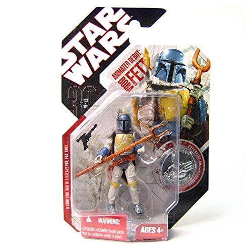 Star Wars 30th Anniversary Animated Boba Fett Figure, NM