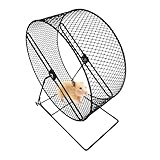 Chinchilla Übungsrad, leises Laufwerk, ruhiges Käfigspielzeug, Plattform für Spielzeug, ohne Rutschen, langlebige Hamster-Übungsstrecke für