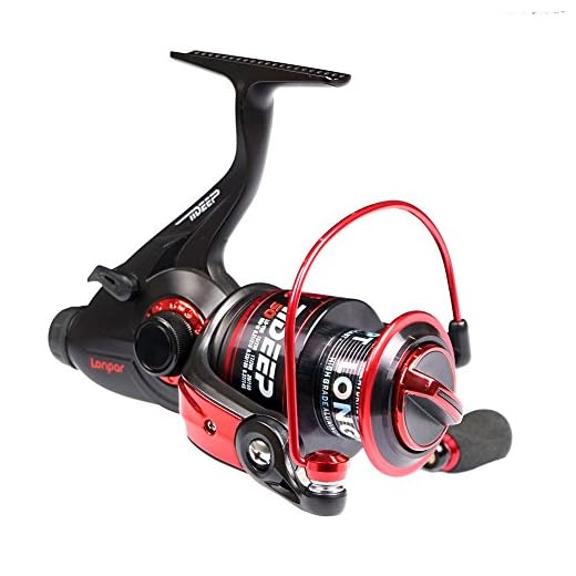 LONPAR Tideep Baitrunner Spinning Fishing Reel 8BB+1RB Front and Rear Double Drag System Two Spools Included Saltwater or Freshwater