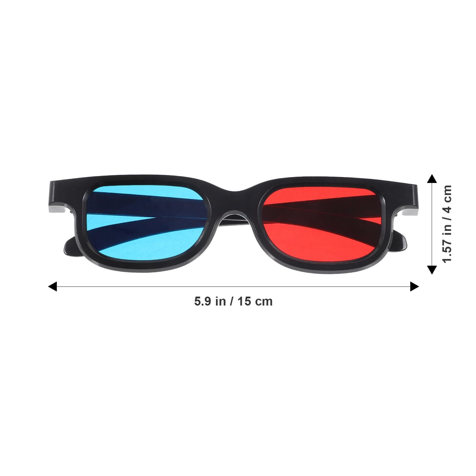 Veemoon 4pcs Glasses for Movies Eyewear for Tv Mobile and Projector Viewing and Flexible Design for Men and Women