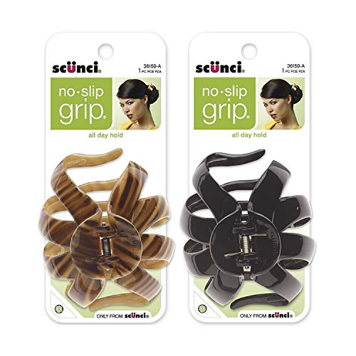 Scunci No-slip Grip Large Octopus Clip, 2-Count