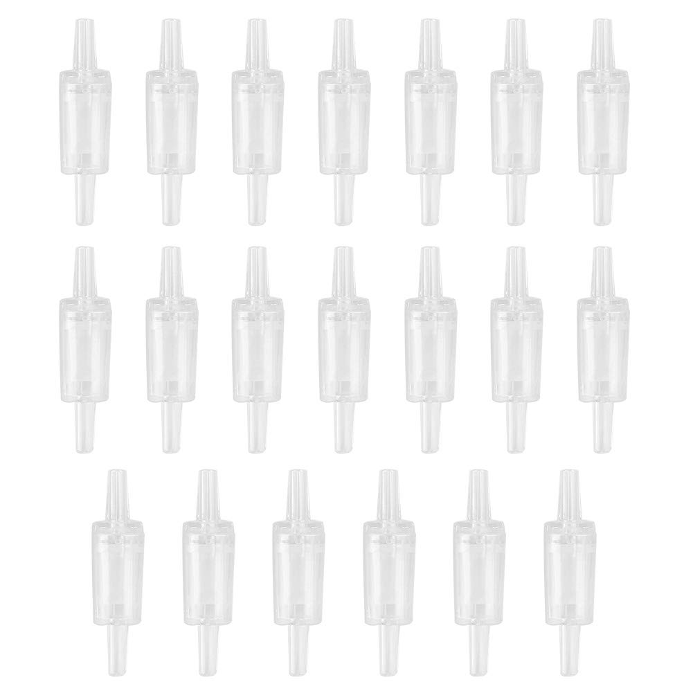 Hottptyer 20Pcs Plastic Aquarium Air Pump Check Valve 20Pcs Fish Tank Supplies
