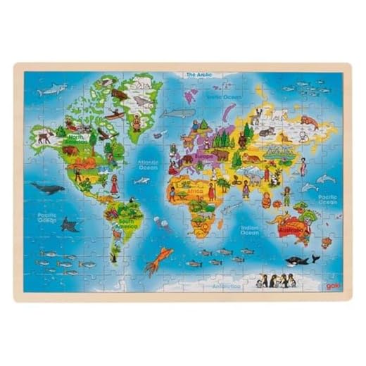 GoKi Puzzle Monde 192 pièces, 57460