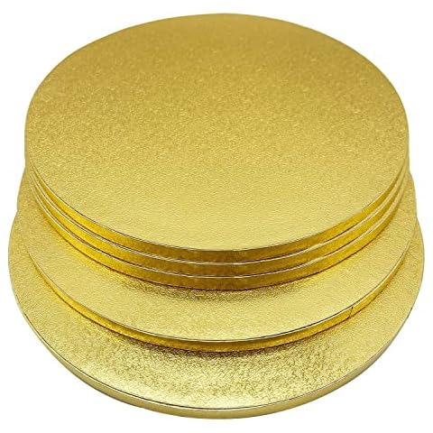 Cake Board Tortenunterlage Cakeboard Rund 13mm x Ø 30cm/12inch 5er Wiederverwendbar Torten Unterplatten Cover