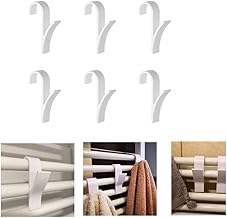 Taicols Crochet pour radiateur sèche-serviettes universel - Plastique, Blanc