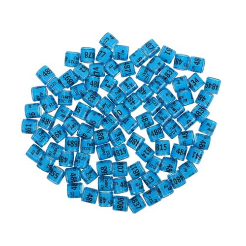 PartyKindom 100stücke Taubenringe Aus Aluminium Kunststoff Leichte Geflügel Beinbänder Zur Vogelerkennung Und Markierung Einfache Handhabung Geeignet Für Brieftauben Hühner Kanarienvögel Und p