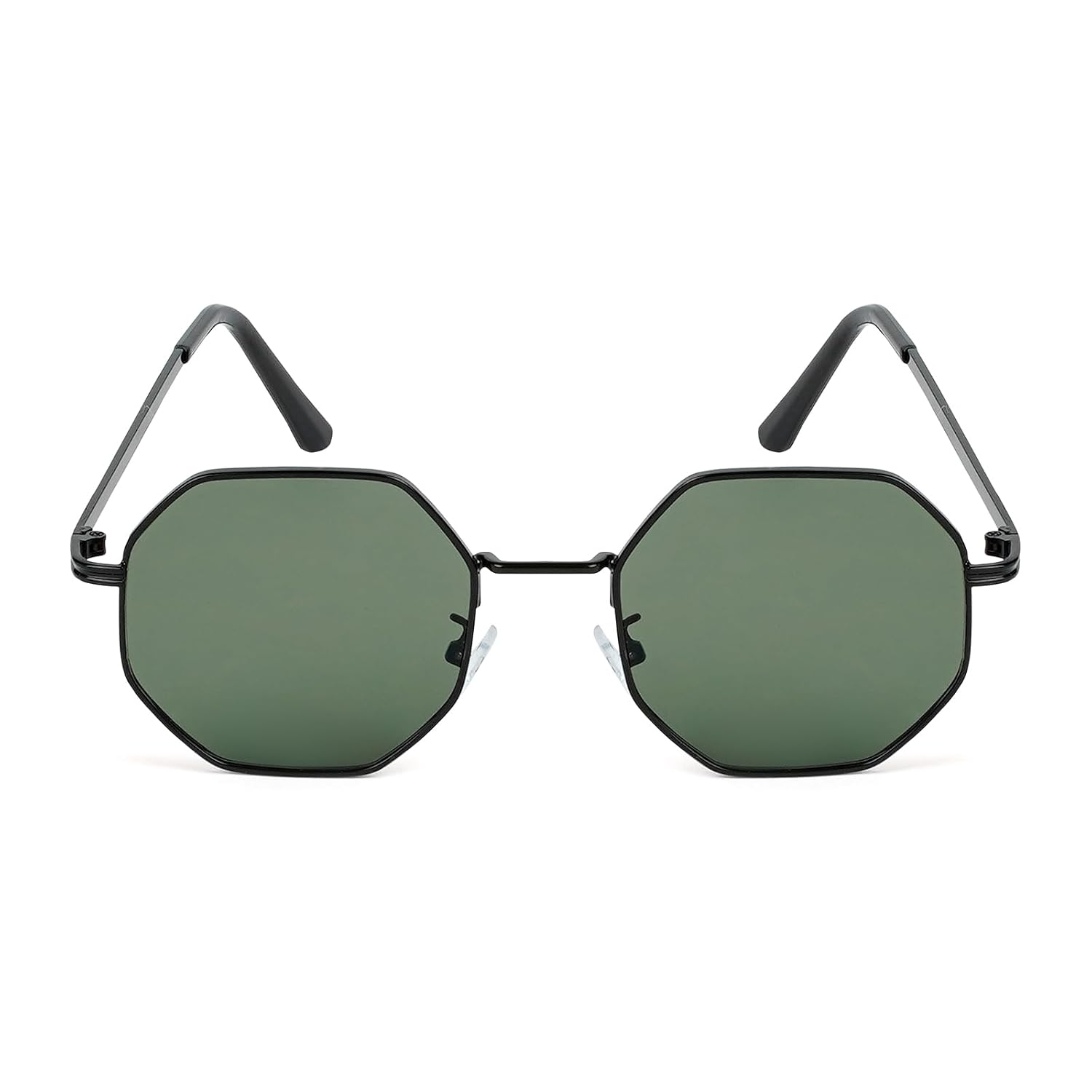 Joker & Witch Men Suga Octagon Round Black And Green Non-Polarized Sunglasses, Free Size - Review, Price and Buying Guide