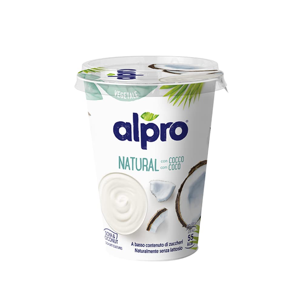 Alpro Plain Coconut Dairy Free Soya Yoghurt Alternative, 500 g